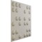 Ekena Millwork 19 5/8in. W x 19 5/8in. H Emery EnduraWall Decorative 3D Wall Panel Covers 2.67 Sq. Ft. WP20X20EMGBW - alternate 5